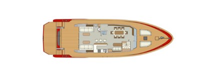 Classical 70 floor plan living room and deck plan